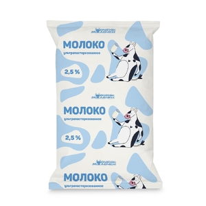 Молоко 2,5% ультрапастеризованное Очень молочен