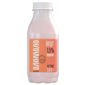 Йогурт персик 1,5% 500г