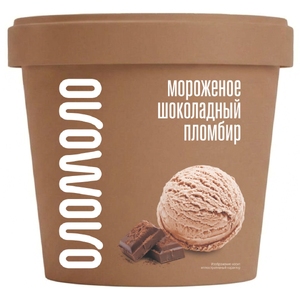 Ведерко мороженого шоколадный пломбир