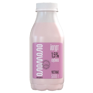 Йогурт клубника 1,5% 500г